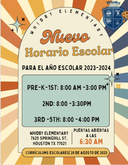  New School Hours